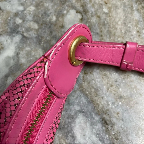 Vintage Juicy Couture mesh/chainmail graffiti VIVA LA JUICY Rare shoulder hobo - Picture 6 of 15